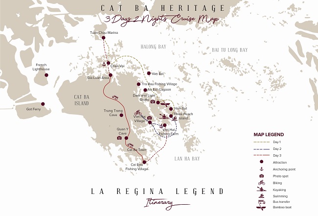 Luxury  Halong bay tour   by  La Regina Legend Cruise