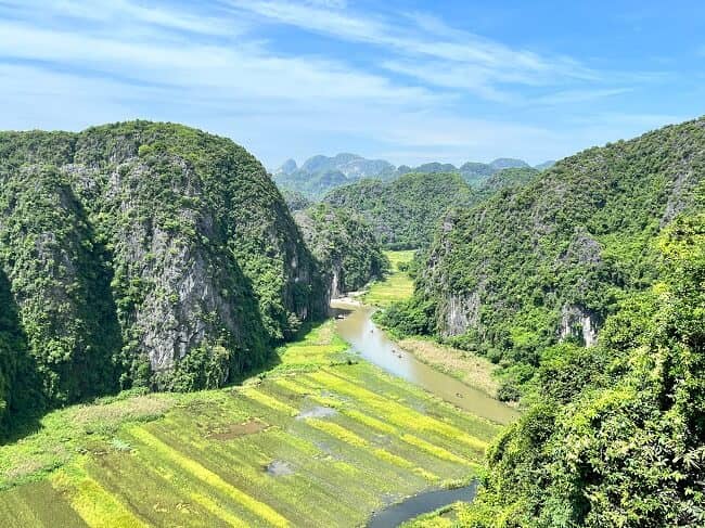  Ninh Binh Tam Coc scenery from Mua cave mountain on Private Trang An tour from Hanoi
