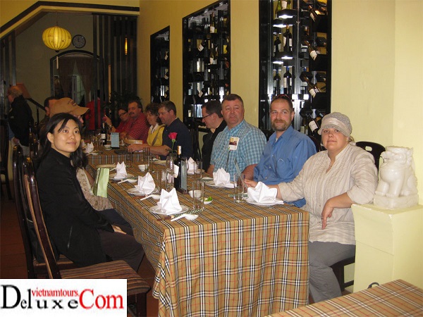 South Dakota Agricultural and Rural Leadership had lunch at a local restaurant in a village in Hanoi Vietnam