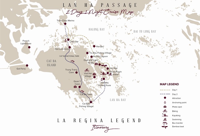 Luxury  Halong bay tour   by  La Regina Legend Cruise