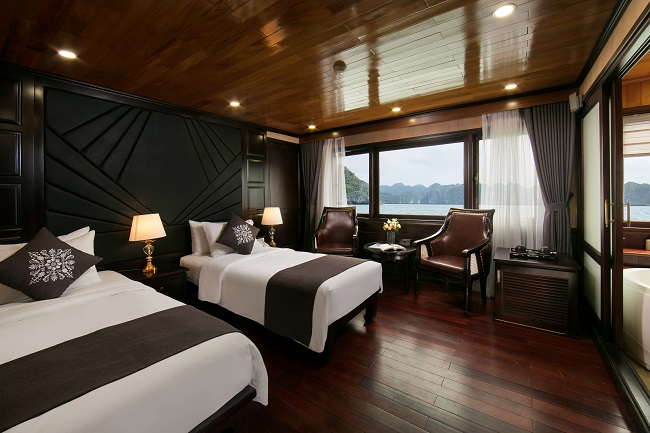  Amazing Halong bay  overnight tours Vietnam by Luxury La Regina Royal Cruise