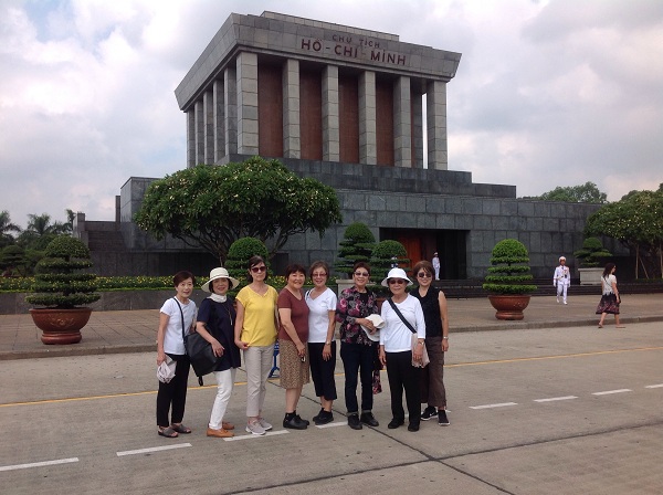 Ho Chi Minh mausolumn is voted by Hanoi tripadvisor as one of the best to see in Hanoi