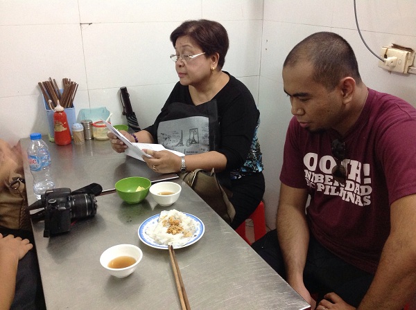 Banh Cuon - rice roll cake with pork and mushroom is one of best north Vietnam tours Hanoi with street food  