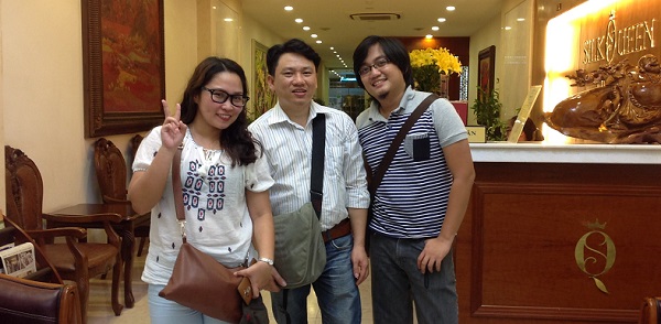Happy ending with Thai - our local guide on small group tours in Hanoi  from Philippines