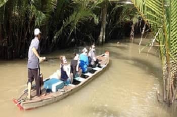 Mekong delta is one of the top destinations for Vietnam holiday package for family trip with kids, seniors and teenagers 