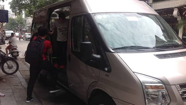 16 American seat van for our Malaysian clients on their tours to Vietnam with us