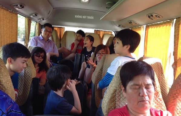 Inside Our 29 seat bus for Mrs. Lim on Vietnam tour package  Singapore