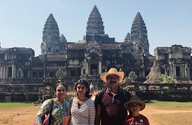 Mr. Vinod family on  their  luxury Southeast Asia private tours 2019, 2020 with us