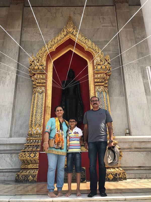 Mr. Vinod family on  their Thailand  Vietnam  and  Cambodia tours package 2019, 2020 with us