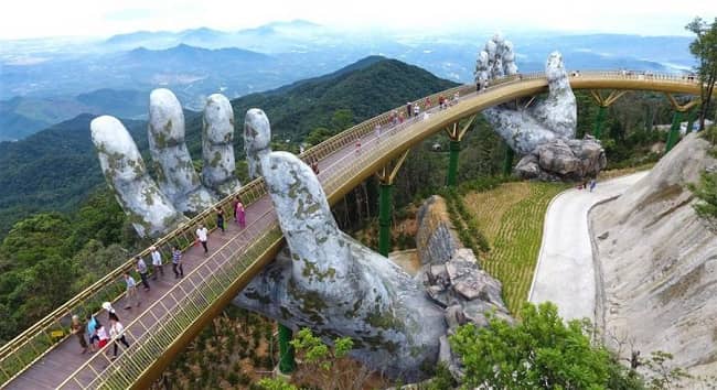 Optional tour to Bana hills and check-in at Golden Bridge