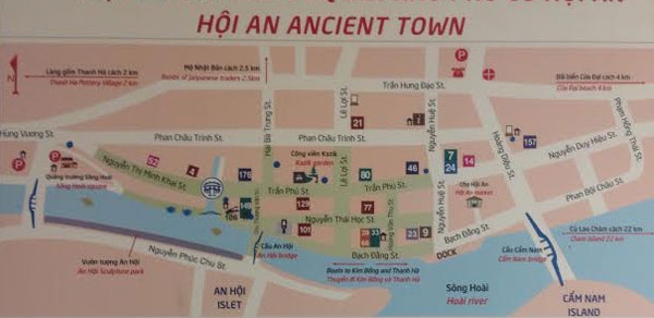 Hoi an tour map