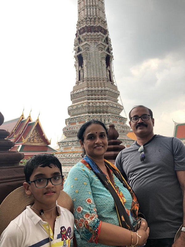 Mr. Vinod family on  their   Cambodia  Laos Vietnam  Tours 2019, 2020 with us 