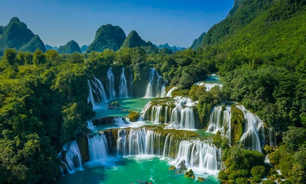 Ban Gioc waterfall in the North West Vietnam