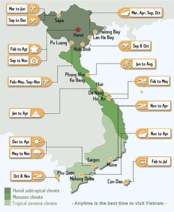 Tripadvisor Vietnam - the best time for your Vietnam holiday tours